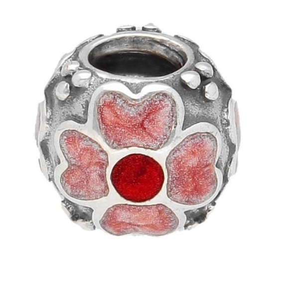 Pandora Flower Charm Bead .925 Silver, Retired - Picture 1 of 3